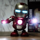 The best electric singing and dancing Iron Man robot toys for children, boys, babies, babies, 0-1 years old, girls, babies, 3 boys, dance Iron Man robots, gift box set, 4 songs, upgraded charging version + 3 rechargeable batteries + screwdriver