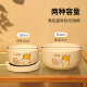 珊野猫咪恒温饮水机酸奶机水碗加热猫喝水喂食喂水神器猫碗冬天饮水器 【350ml】白对话喵陶瓷碗+恒温垫