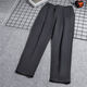 Pantalones de li ning Men's 2025 Spring New Loose Sports Loose Retrase Pantalones casuales atados Pantalones con capucha negros AKLV683 Fit LOLE AKLV683-1 Negro XL