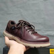 Carter Cat Low-top Herrenschuhe Martin Boots Britische Retro-Arbeitspeak-Schuhe Trendy Herren echte Lederschuhe Männer Low-Top Black Standard Sneakers Größe 39