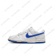 Nike (Nike) Dunklowgs White y Blue Low Top Retro Casual Shoes DH Oficial insignia Auténtica DH9765-105 White and Blue 37.5