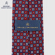布克兄弟（BrooksBrothers）男士25早秋新款桑蚕丝方格花朵商务领带 6003-红色 OS
