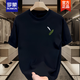 T-shirt à manches à manches courtes de Romon Summer Marque de mode mince de vêtements imprimés décontractés T-shirt en coton épais de coton lourd pour hommes [petite photo sur le côté gauche K1098 Small Feather 2xl Recommandée 160-180jin [Jin est égal à 0,5 kg]