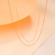 Mengjinyuan 18K gold necklace 750 color gold plain chain rose gold love Chopin chain birthday gift for girlfriend K gold chain length - about 45cm weight - about 1.35g