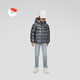 Nanny Goose Children's Down Jacke für Jungen und Mädchen Winterjacke für Babys Ultra-Licht und warme Kinderkleidung für Winterkleidung Carbon Schwarz 130