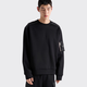 PRADA/Prada Gift Men's Oversize Regenerated Nylon Sweatshirt Black/Black S