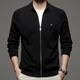 
Tommy Hee Kelly Tommy Pure Wool Cardigan Jacket Men's Middle-aged Spring and Autumn New Stand-collar Zipper Knitted Top New Bedding 4XL 190 [Suggested 190-195Jin [Jin equals 0.5 kg]]