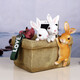 Feng Shui Pavilion kreative multifunktionale Tierkasten Ornamente Home Office Storage Box Cabinet Office Desktop Dekoration Dekoration Square Süßes Hundesteicher Box 16868n5