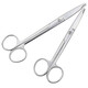 Bingyu BM506 thickened stainless steel scissors, high hardness, acid-resistant and rust-proof scissors, 18cm curved tip