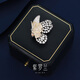 Violet butterfly brooch high-end women's exquisite fashion butterfly corsage brooch 2023 new trend champagne gold