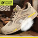 Delta Light Luxury Marke Isolierte Schuhe Anti-Smash und Anti-Punktions-Arbeitsschutzschuhe modische atmungsaktive Arbeitschuhe Konstruktion Kuhlattenschutzschuhe 688 Khaki Atmungsaktives Modell 41