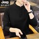 Jeep Spirit Jeep Stand Collar Long Sleeve T-Shirt für Herren Frühlings- und Herbst-Trendy Solid Color Schnalle Innere Bottom Trendy Brand Cuban Kragen 56135 Khaki l etwa 100 ~ 125 Jin [Jin gleich 0,5 kg] kann getragen werden können