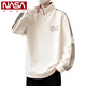 NASA XVVX Semi-Zipper Sweater para hombres en otoño e invierno más camisa de base de terciopelo engrosada camisa de vellón de buey para hombres en otoño top 9793 verde más terciopelo l Aproximadamente 110 ~ 130Jin [Jin iguala 0.5 kg] se puede usar