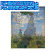 
Digital oil painting DIY Monet woman holding parasol Poppy flower painting hand-drawn painting fill color oil painting 1315 Poppy field Monet