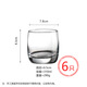 Glass cup transparent milk breakfast cup simple household heat-resistant drinking water brew tea cup juice LB 13791-transparent-pack 200ml 6 pieces/