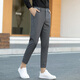 
Jedi Spring and Autumn Men's Long Pants Slim Korean Style Micro-Stretched Casual Pants Straight Thick Professional Business Work Trousers 9885 Black Thin Cropped Pants 33 [2.6 feet]
