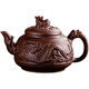 Apocalypseudo Century Pang Donglai Quality Purple Clay Teapot Large Capacity Large-Size Teapot Handmade Teapot Single Pot Ceramic Home Tea Set Dalongsheng Jiuzi Pot (with Filter) Purple 701mL (Included)-800mL (Included)