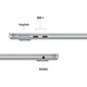 99% new Apple/Apple AI Notebook/MacBookAir 13-inch M4 (10+10 core) 16G 512G Silver (70w charging head) Z1CU0002E