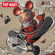 Pop Mart Popmart Space Molly1000% Mega Collection Series 70cm General Toy Toy Pisos Anniversary Anniversary Mickey 1000% (78 cm)