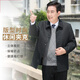 Yu Zhaolin (YUZHAOLIN) jacket jacket men's spring and autumn daddy lapel jacket middle-aged and elderly men's jacket 50-year-old father's day gift plaid gray 2XL (180) one size, 125-145Jin [Jin equals 0.5 kg]
