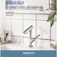 Becken Wasserhahn heiß und kaltes Badezimmer Waschbecken Badezimmerschrank Handpool Wasserhahn rotierender Wasserdüse GN15122 15122BL Elegant Schwarz