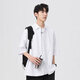 Homlean japanisches literarisches kurzärärmiges Hemd Herren Frühling und Sommer Feste Farbe Basic cool