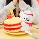 Miniso (Miniso) Line Puppy - Plüschkuchen -Ornamente Plüsch Puppenspielzeugkissen Puppenspielzeug, um Freundin Geburtstagsgeschenke zu geben