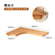 Zhixinmuwang solid wood corner shelf storage rack cherry wood punch-free bedroom corner shelf study wall tripod bookshelf corner shelf short left and long right, single layer, 390mm