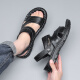 
Warrior sandals men's shoes outdoor beach shoes wear-resistant two-wear sports sandals WSL (WZ)-1390 black 42