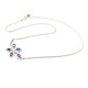 Fujiu 4.85G New Natural Sapphire Necklace Pendant Women's Fashion Colorful Treasure Jewelry Gift