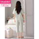 
Modal 2025 summer pajamas women's short-sleeved suit cute cartoon for wearing thin and fresh home clothes 9905 L (165)