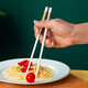 Zhewe-Keramik-Essstäbchen Home Jingdezhen Food 2025 Neues Anti-Schlupf-High-End-Chinesible-Stäbchen leichte Luxus SN1283 Goldene Bohnensprossen 5 Paare