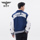 
BOY LONDON [Baseball Boy] Autumn Men and Women's Same Jacket Color Bundle Print Academy Style Fashion Baseball Uniform N12003 Navy Blue Regular L