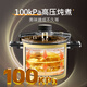 Kims cook pressure cooker household 304 stainless steel gas induction cooker universal explosion-proof pressure cooker 5.5L yellow 22cm