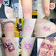 
FKSASUHelloKitty Painted Tattoo Stickers Waterproof Women's Long-lasting Katie Cat Stickers Ins Cute Small Pattern W687 Cat 4 Models J