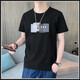 Antarctic People Summer et automne mince t-shirt à manches courtes à manches décontractées pour hommes inférieurs à manches à manches 2025 Été et automne Brand Trendy 1506d Mist Blue 1506D White XL