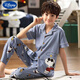 
Disney children's pajamas boys summer short-sleeved trousers thin cotton boys medium-sized children's spring and autumn half-sleeved home clothing set 15242 165 S code [145-155/75Jin [Jin equals about 0.5 kg]]