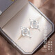 Lao Fengxiang PT950 platinum earrings for women, platinum earrings for girls, 520 Valentine's Day gift for girlfriend, old and suitable