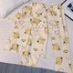 Xuan Mulin Creme Yellow Pudding Hund Pyjamas für Frauen im Frühling und Herbst neue Kurzarmhose Strickjacke Internet Promi Home Clothing Drei-teilige Set 14107# Animal Round X M empfohlen 80-100jin [Jin gleich 0,5 kg]