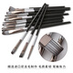 15 Nylon Hair Art Brushes Black Blanc Blanc Nylon Hair Watercolor Brosse argenté Pole noir à huile Brosse Brouss