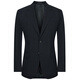 Anniversary Bird Suit Men's Suit Same as the Shopping Mall 2025 Spring Business Formal Double Slit Suit and Trouser Suit Mineral Blue Multi-line Small Hidden Check Pattern 46 A(170/92) /Please note the waist or trousers