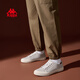 Kappa Herrenschuhe Leinwandschuhe für Männer 2025 Frühlings- und Sommer Neuem atmungsaktives vielseitige schuhschuhe dünne kedenresistente weiße schuh trendy pelican grau 44