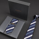 Volgereco Groom Tie Men Moda de negocios Forma Formal Tada Men Tada Caja de regalo de boda a rayas sin nudos sin nudos VG19 [Estilo de mano]