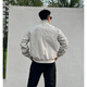 Caja negra White American High Street Chaqueta Hombres de otoño e invierno Ins Pussy Color sólido de tres a prueba de tres a prueba de collar Casco Versátil CLH-Y6629 Negro L