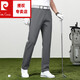 Pierre Cardin Spring y Autumn High Elastic Casual Pants Men sueltos Stretch Stretch Men pantalones de negocios Sports Golf 1517h Gray 33