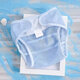 Clcey Windel Pocket Neugeborene Baby Mesh Pockethose fester Gurt Urin Waschbares Baumwollwindel Artefakt atmungsaktivem Ring Meson Sommer 3 Packblau Mesh S (5-11Jin [Jin gleich 0,5 kg]))