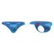 Oloey Sexy Men's Sous -wear imprimé de peinture de coton imprimé string respirant et dominant. Deep Prince Blue L Taille européenne