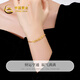 Chinese Gold Five Emperors Money Gold Bracelet Women's 999 Full Gold Year of Birthday Graduation Gift to Girlfriend Wife Full Gold Five Emperors Money Bracelet [with Brand Gift Box] Jin Chongqu: 4.9g