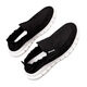 Chaussures en tissu Chaussures en toile pour hommes confortables, légères, résistantes à l'usure, non glissantes, imperméables, semelles molles Old Beijing un pied, paresseux noir 881 recommandé de prendre une taille plus grande 42