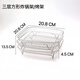 FANCYCHIC square multi-layer stainless steel oven air fryer accessories grill drain rack barbecue mesh steaming rack baking cooling rack 3-layer square grill
